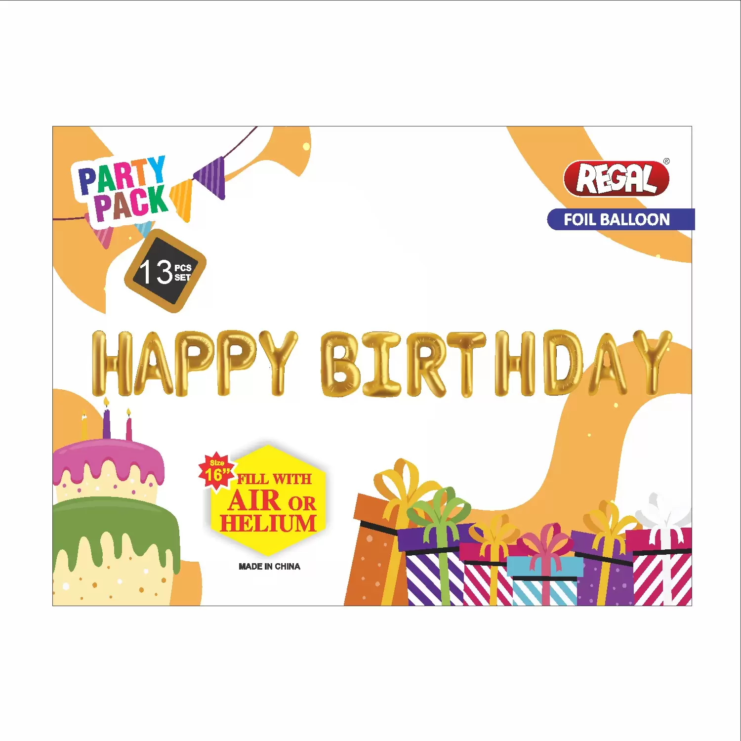 HAPPY BIRTHDAY Foil Balloon Decoration 13 Pcs Set