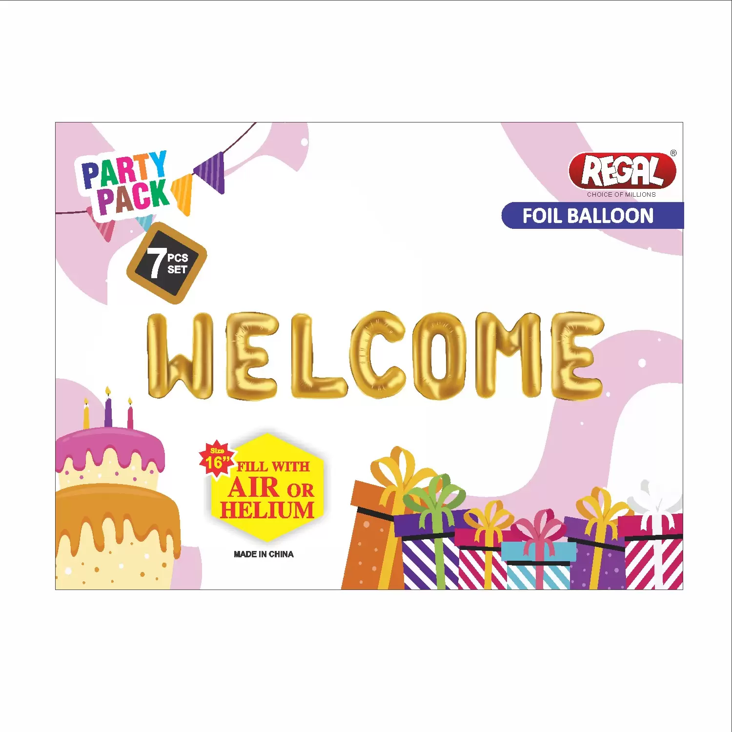 Welcome Ceremony Foil Balloon Decoration 7 Pcs Set